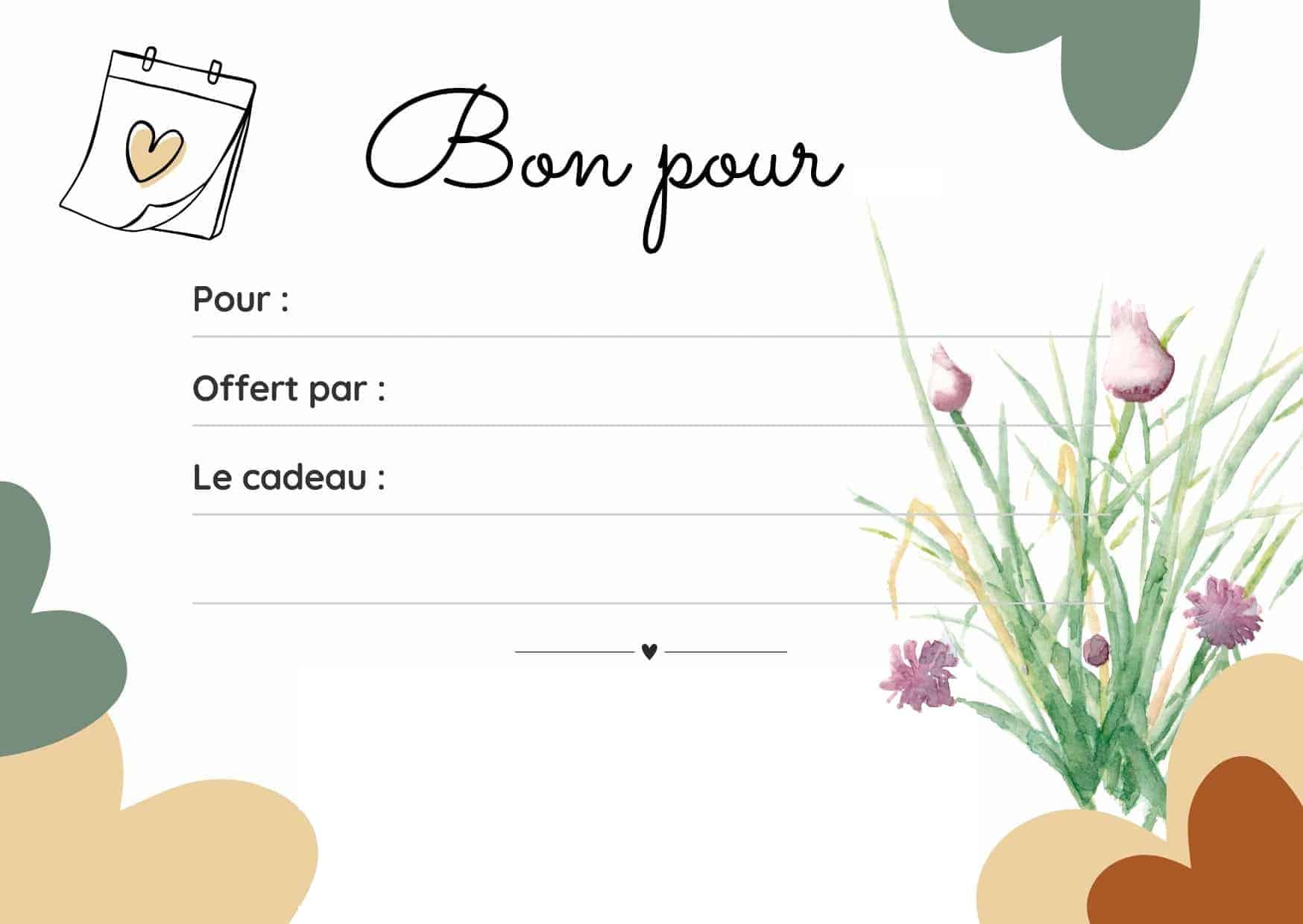 Carte cadeau Pas à Pas : bouquet de ciboulette en fleurs à l'aquarelle