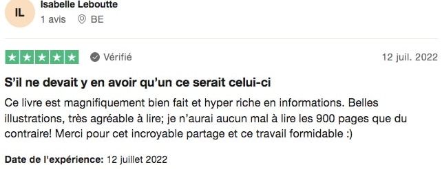 Avis Trustpilot Livre pas a pas