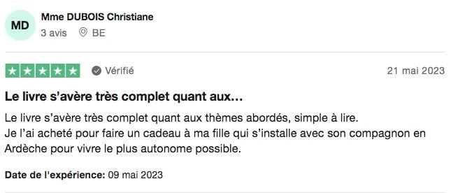 Avis Trustpilot Livre pas a pas