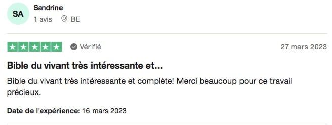 Avis Trustpilot Livre pas a pas